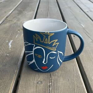 Starbucks 2016 Anniversary Gold Crown Winking Mermaid Siren 14oz Mug